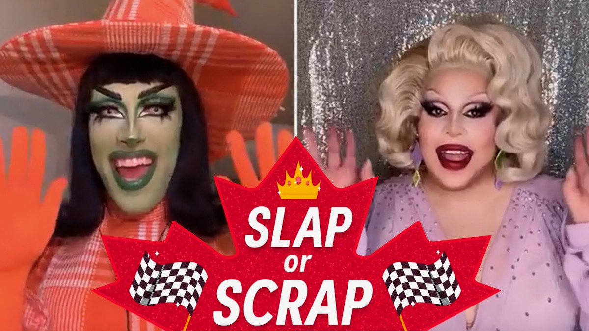 queenpythia's tweet photo. Slap or Scrap for promo looks of Canada’s Drag Race Season 3 out now!  👋🗑 https://t.co/H6BsQCwkQ7 @alsoabouteve https://t.co/h52itXvSxC
