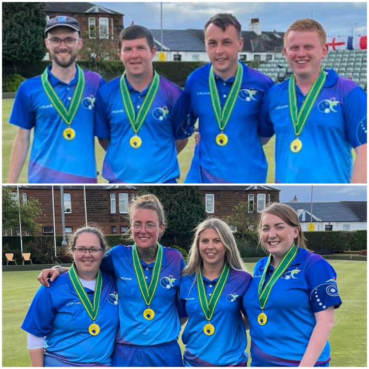 EUROPEAN CHAMPIONSHIPS  

It was double joy for <a href="/BowlsScotland/">Bowls Scotland</a> as their quartets won both of the fours disciplines on the final day of the <a href="/BowlsEuropeLtd/">Bowls Europe Ltd 🌍</a> Championships.

Full results from the knockout stages of the singles and fours ➡️ docs.google.com/spreadsheets/d…