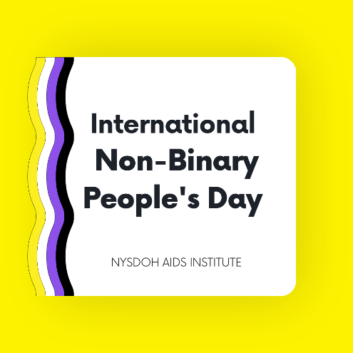NYSLGBTNetwork's tweet photo. Happy International Non-Binary People's Day! https://t.co/iQfTOZpJ3Y