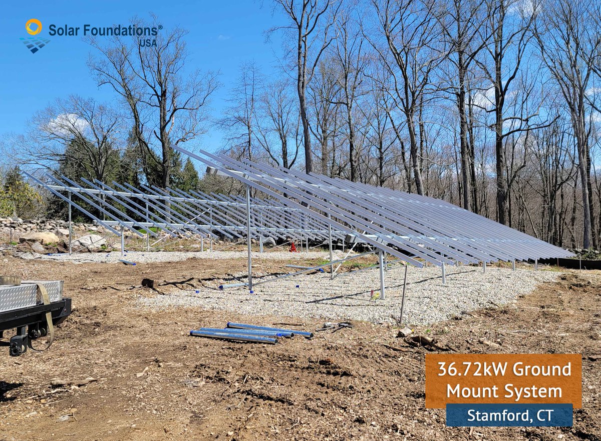 SFUSA_Inc's tweet photo. Double arrays seemed to be the trend for our recent installs! Did you know that SFUSA can also install multiple arrays as close as 6" apart to look as if they are one in the east-west direction?
β info@solarfoundationsusa.com
π (855) 738-7200
#solarfoundations #solargroundmount https://t.co/74hQM9vYbe