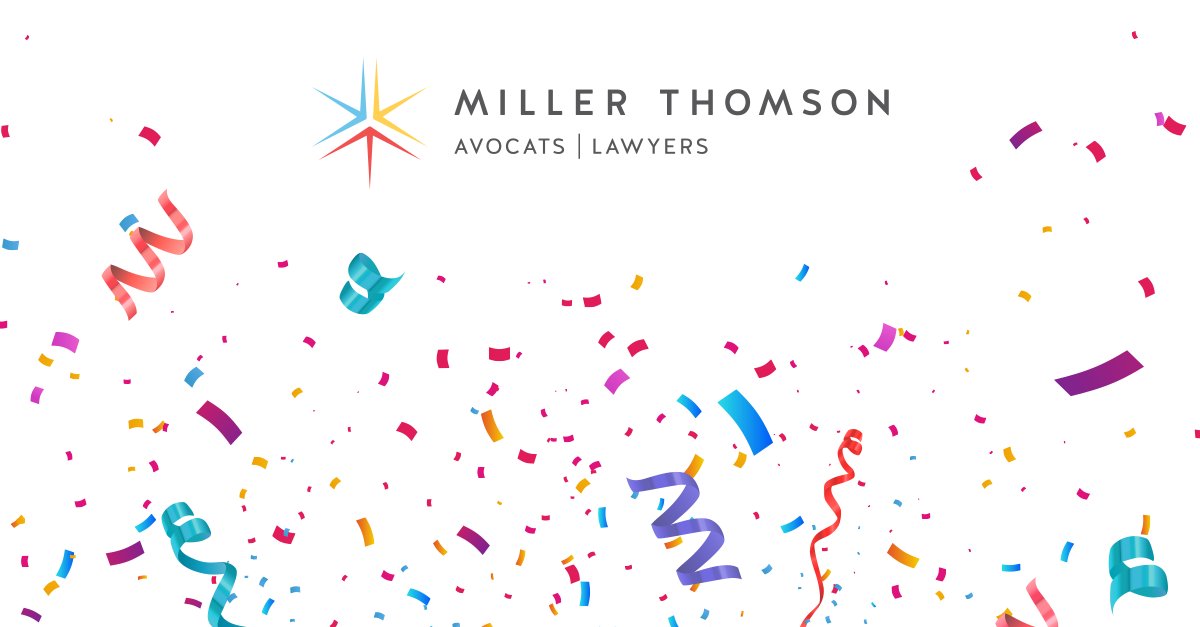 MillerThomson's tweet photo. We’re pleased to announce that our #MTPrivateClient Services Group has once again earned a Band 1 ranking for Private Wealth Law - Canada in the 2022 Chambers High Net Worth Guide. Learn more: https://t.co/cgMUVCaQbG
#MTAnnounce #MTPrivateClient https://t.co/BOyrUEZRVe