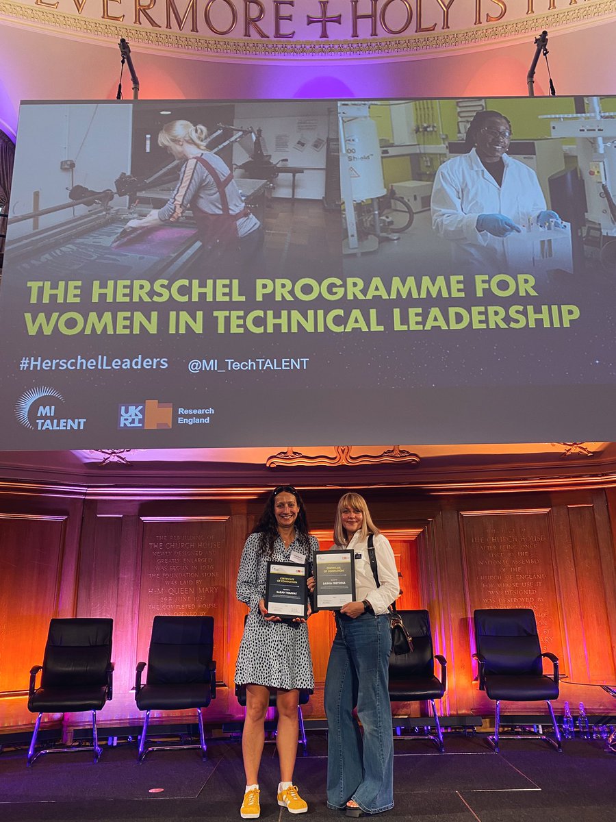 A great day out in London for the celebration event for the Herschel Programme. Thanks @MI_TechTalent and @kellyvere for organising this pioneering training program for Female Technicians. It’s been so inspiring! #HerschelLeaders