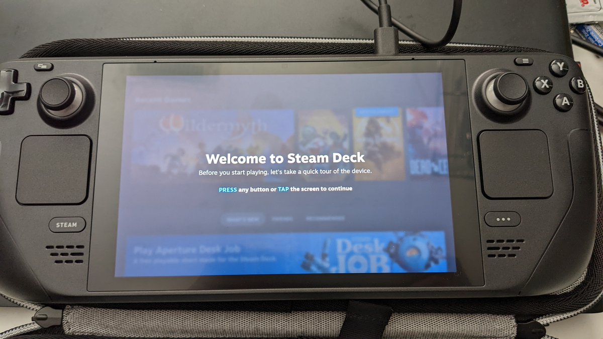 Got my #SteamDeck today. Yes!