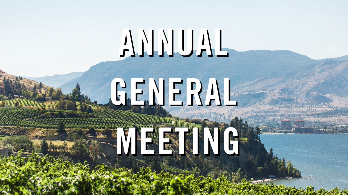 REGISTRATION  OPEN + SECOND CALL FOR NOMINATIONS > Wine Growers British Columbia will hold its virtual AGM on Wednesday, Sept 7, 2022 (10 AM to 11AM (PST). Registration info: winebc.com/industry/agm/  #BCWine