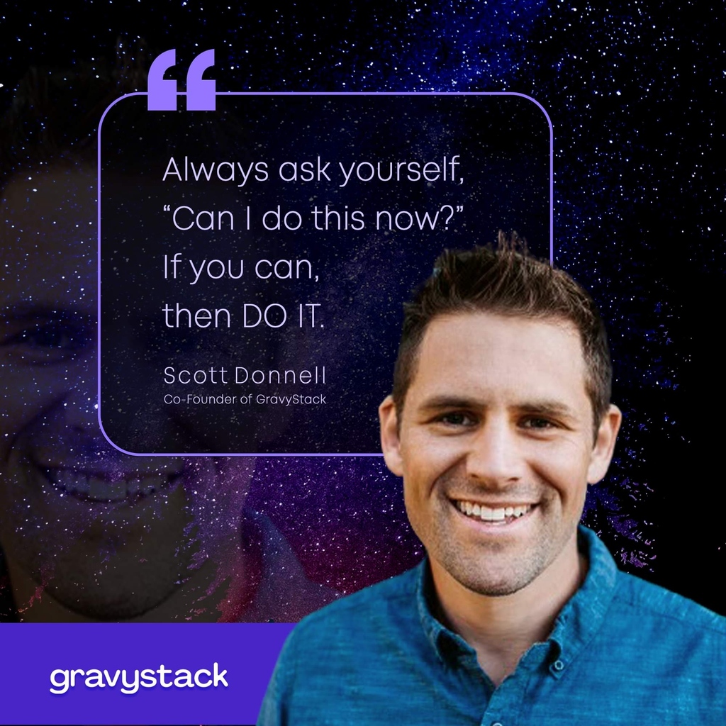 Grit, hard work &amp; perseverance are core tenets of GravyStack &amp; what we believe in. As our Co-Founder says, take action and do it now!

Want to learn more about Gravystack?

Visit us @ Gravystack.com

#moneymaking #fintech