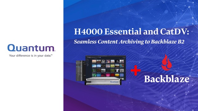 backblaze's tweet image. Join Quantum and Backblaze on July 21st to learn more about #contentcollaboration, #contentretrieval, and #contentarchiving. Together, #Quantum #H4000Essential, #QuantumCatDV and #BackblazeB2 make your media workflow simple. 

Click here to register:
hubs.ly/Q01gTjXh0