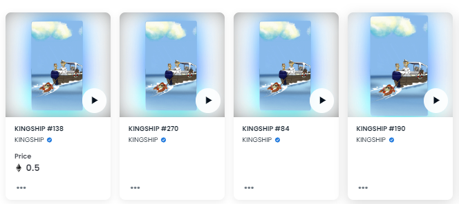 tonyclifton420's tweet photo. Got four KINGSHIP from the opensea! Super excited to see what this project can make happen in the Music NFT world. @therealkingship https://t.co/fJubH9D7gd