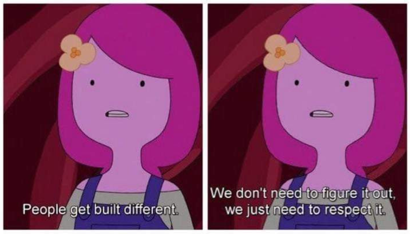 jmrbrett's tweet photo. Feeling pleased with myself about teaching I delivered today on affirmative practise! I managed to slip in an image from Adventure Time *and* I got to talk about the uncomfortable overlaps between affirmation and tokenism. https://t.co/j0nwFkT2zU