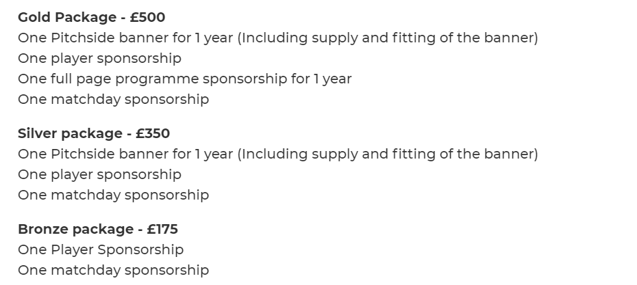 💛🖤Excited to announce our sponsorship packages this season. Big thank you to all those companies and people currently sponsoring us. 🖤💛 Anyone interested please contact the club, and be part of the #CorinthiansFamily