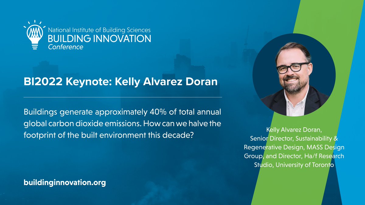 BI2022 takes place September 26-28, in Washington, DC! The schedule is set. Meet one of our keynotes, @knelsond_78! Register today at buildinginnovation.org #builtenvironment #BI2022