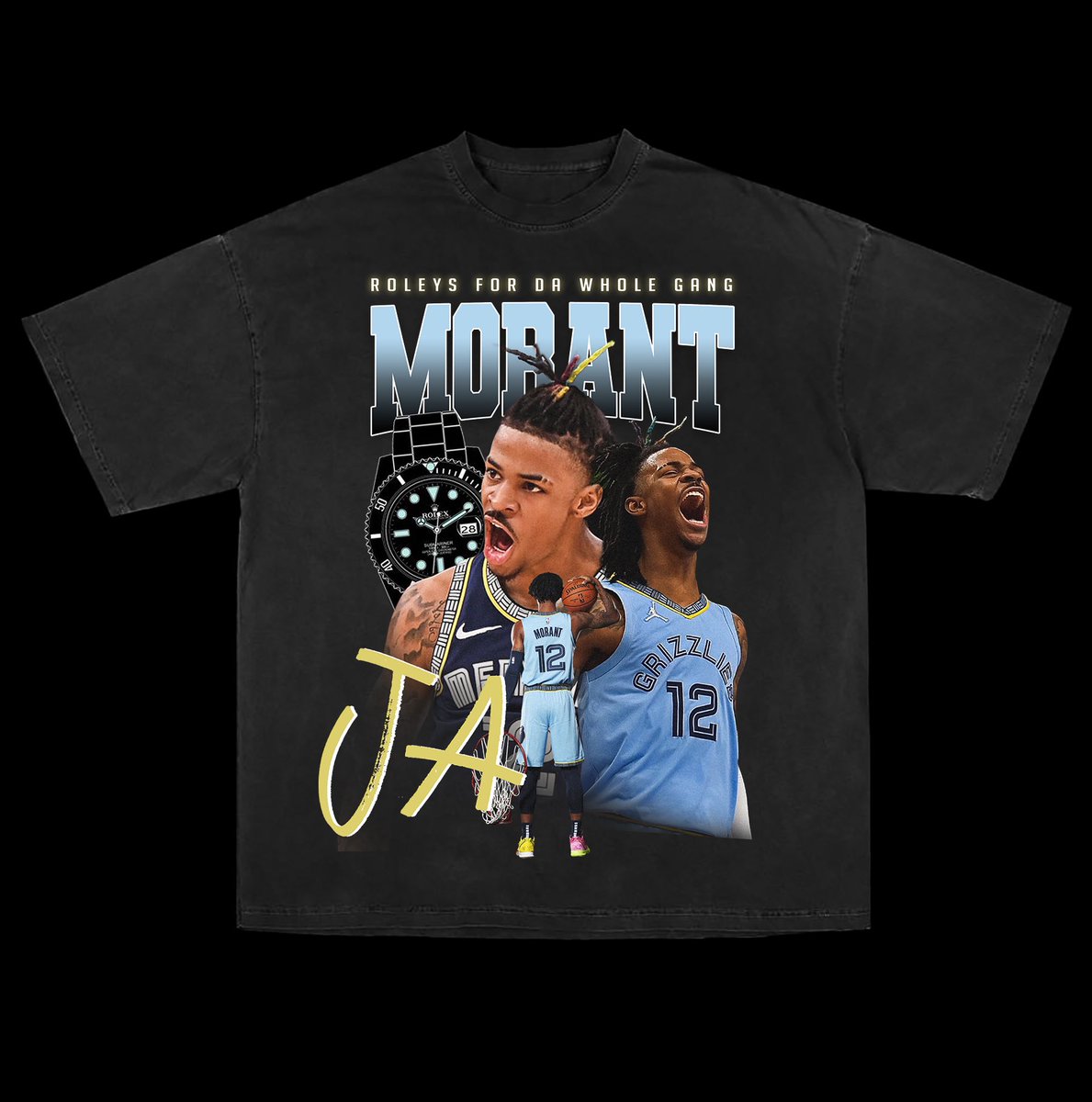 SmilesTheDj's tweet photo. “Roleys for da whole gang”
Ja Morant 🏀
For the culture graphic tees 
Comment @jamorant 🚀
Pre order Now ! https://t.co/HCB0iYl64f