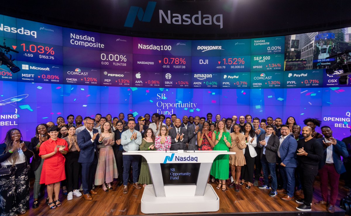 Thank you to the <a href="/softbank/">SoftBank</a> <a href="/opportunityfund/">Open Opportunity Fund</a> for having our team at the Opening Bell ceremony!