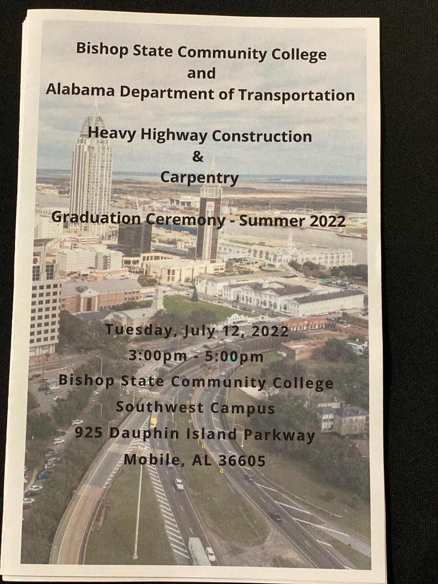 BishopWorkforce's tweet photo. Tuesday was Graduation for our students in the ALDOT Heavy Highway Construction and Carpentry programs. Congratulations to these 4 young men as they start their next chapters. @BishopState @ACCS_Education @ALDOT_SW_Region @McElhanney
#winningwithworkforce https://t.co/poQv6kxMPf