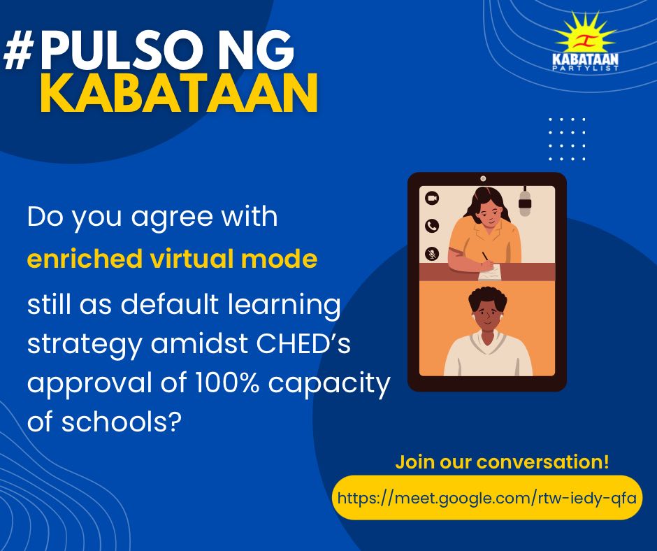 KabataanPL_UST's tweet photo. Online class pero F2F exams?
Malapit na pasukan pero di pa rin malinaw guidelines??
PAANO BA TOH?!π°π°π°
QRT with ur answers and join our discussion tonight at 7PM via Google meet!
#OpenUSTNow
#SafelyOpenSchoolsNow https://t.co/Q4KD2t1uGH