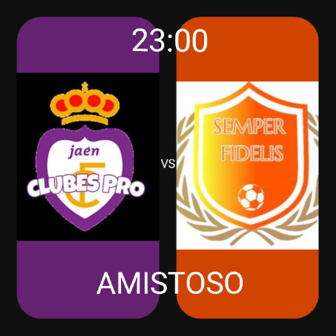 Partido amistoso esta noche. Dura prueba, pero un placer jugar siempre contra un gran club como el @SemperFidelis_E