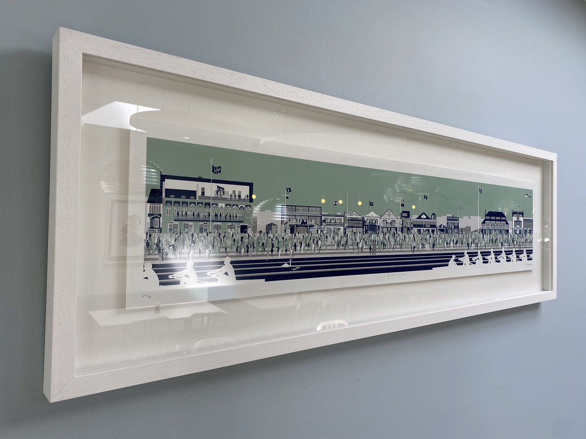 RachelHuntArt's tweet photo. Straight from the framers and up on the wall at the fabulous @tried_true_cafe , the classic ‘ Boat Race at Putney’ print. On display by popular request!
#boatraces #putney #rowing #rowingart #rowingartist #aviron https://t.co/S6XDE3w4mT
