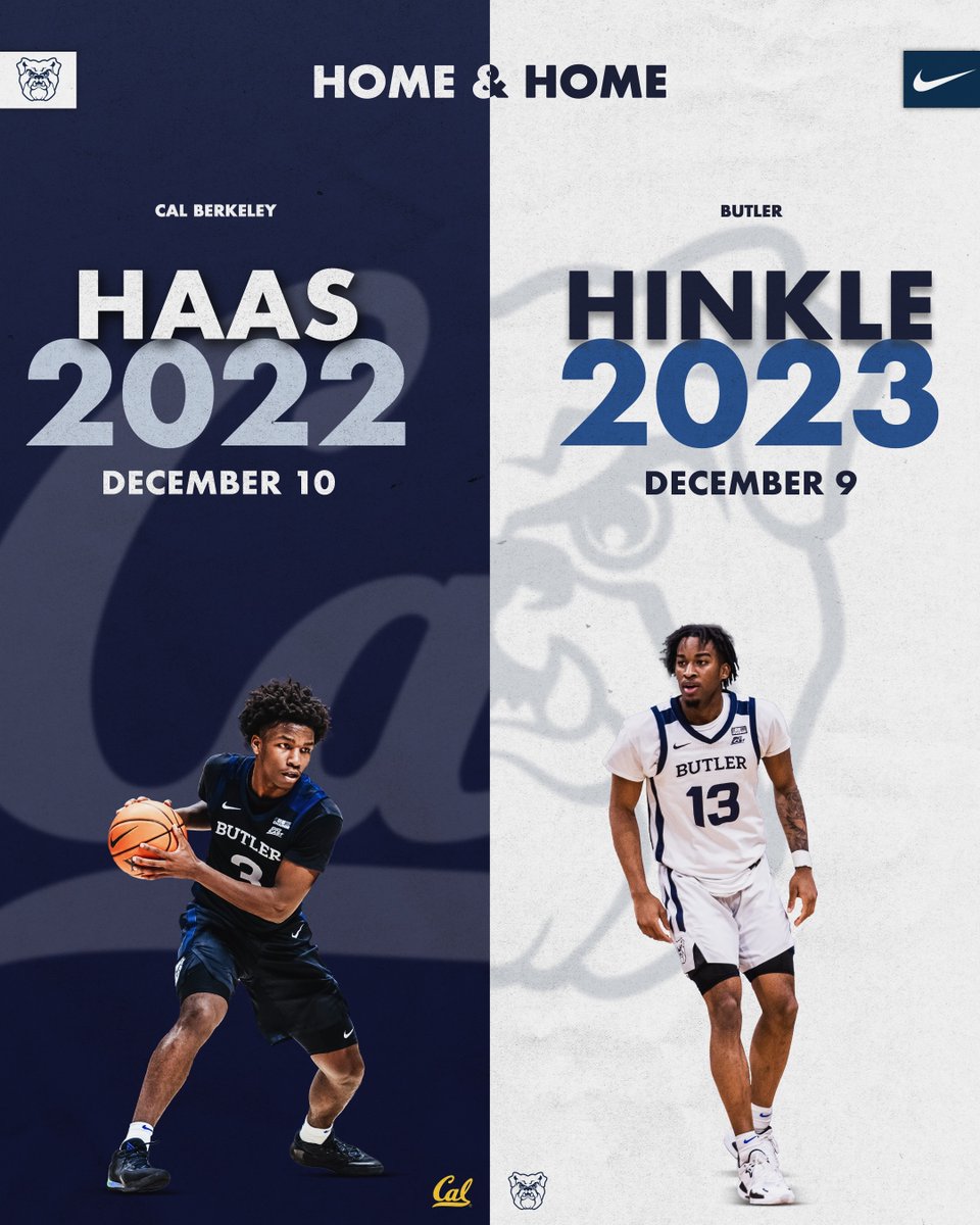 ButlerMBB's tweet image. Mark your 🗓️ for both 2022 and 2023! Butler and @CalMBBall have agreed to a home-and-home series. #ButlerWay 

--&amp;gt; bit.ly/3yFVLjx