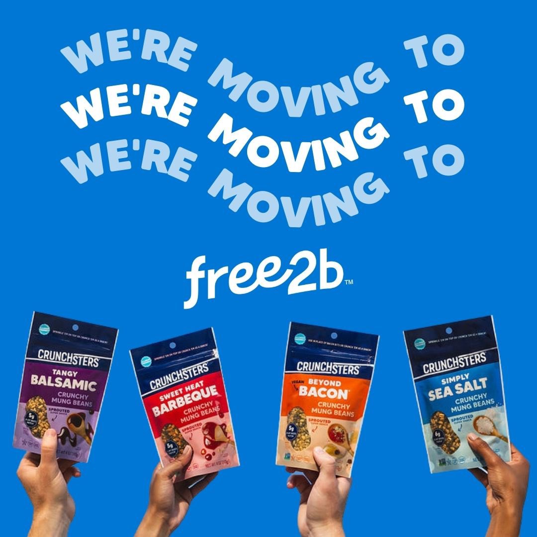 Crunchsters's tweet photo. 📣Crunchsters is now part of the Free2b family of snacks!! Snack-on over to @Free2bFoods 🥰

Free2b offers a unique collection of incredible tasting, premium healthy snacks featuring indulgent chocolates and savory snacks…all 100% allergy free and plant-based! https://t.co/IKygqvGxYW