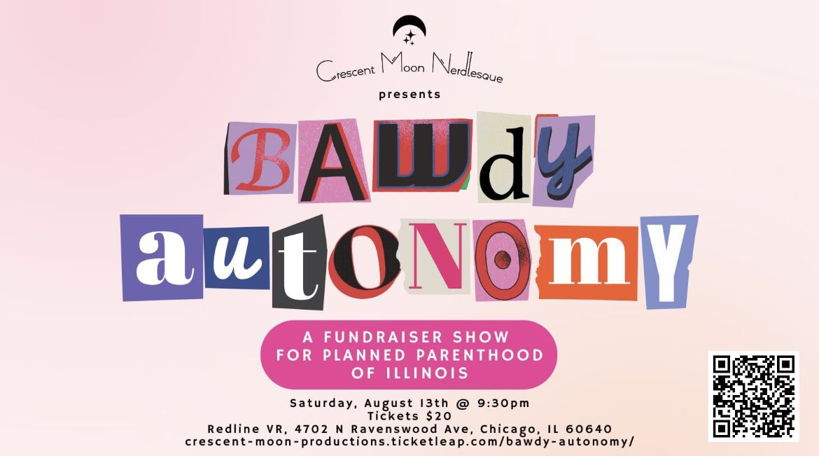 BurlesqueSeed's tweet photo. I’m co-producing a #fundraiser burlesque show w/ @CMNerdlesque for @PPFA of IL. 

Would anyone in my network be interested in donating something to the #silentauction?

Reply or reach out! Let’s make $$ for #reproductiverights. 

#poppyseedburlesque #bawdyautonomy #CMNerdlesque https://t.co/3oUNuDhXBR