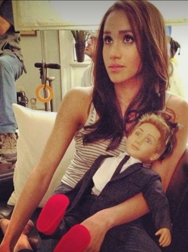Goodboygoo2's tweet photo. How adorbs. Is that a little Prince Harry puppet? #howfitting https://t.co/70qQwCR1OJ