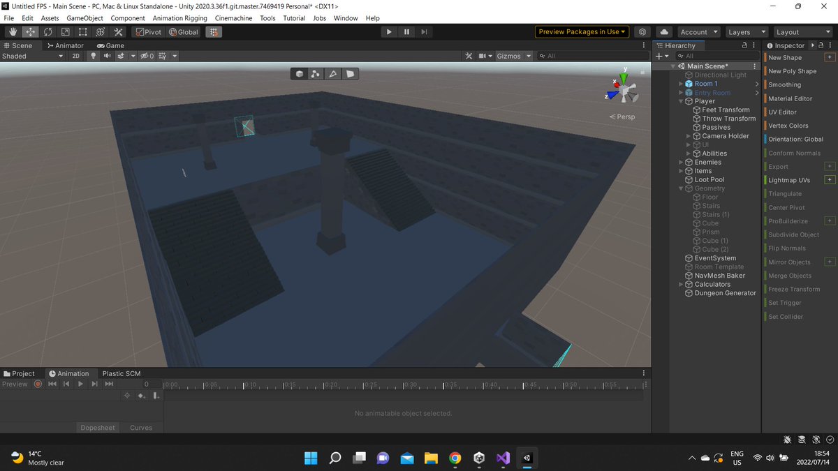 RealmsElven's tweet photo. Busy designing some new more interesting rooms for the dungeon. Spawn room is pretty fleshed out but will show that off later. 

#gamedev #indiedev #indiegame #unity3d #unity https://t.co/nlOKU4AoGs