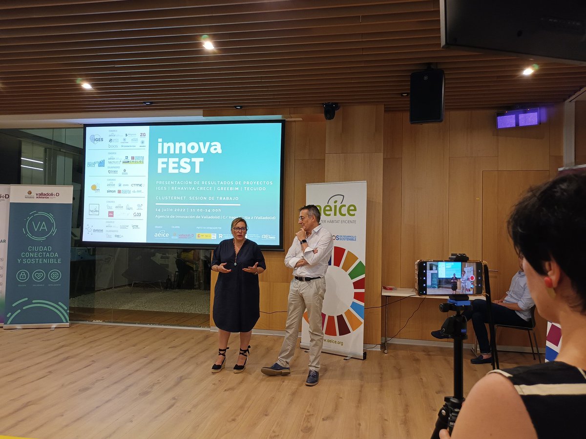 dmurielalonso's tweet photo. Aprendiendo en #ValladolidAdelante con los socios y compañeros de #clusterAEICE o otros #clústers de #CastillayLeón en #innovaFEST.
Enhorabuena por los resultados de los proyectos de #innovación del #Mincotur!!! #nextgeneration
#iges
#rehavivacrece
#greebim
#tecuido https://t.co/36emFBis7l