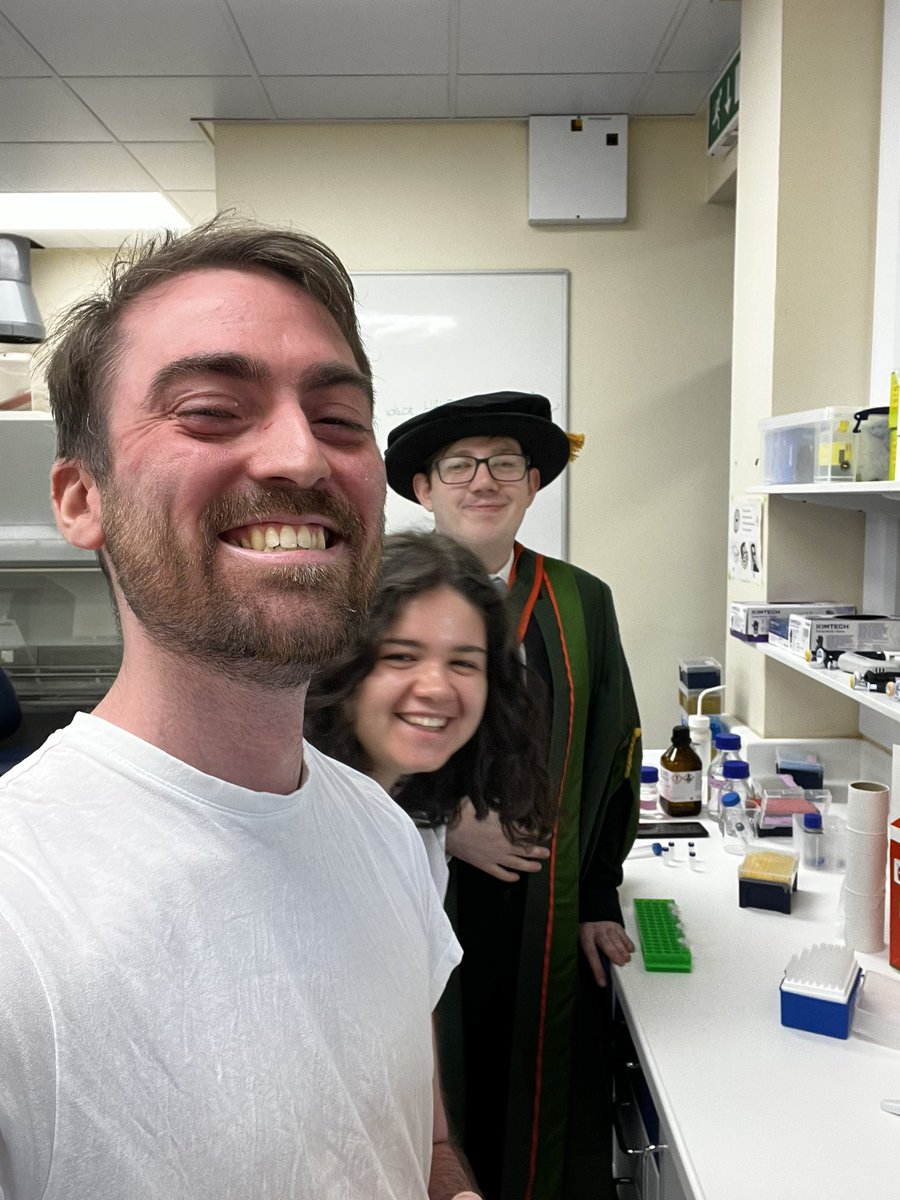 DolanJonathan's tweet photo. Okay, one final experiment then officially Dr Dolan! Thanks to @wbturnbull @mike_chemist for just over four years of great science. I’m very excited to see it published over the next few months! https://t.co/2xBadTt89F