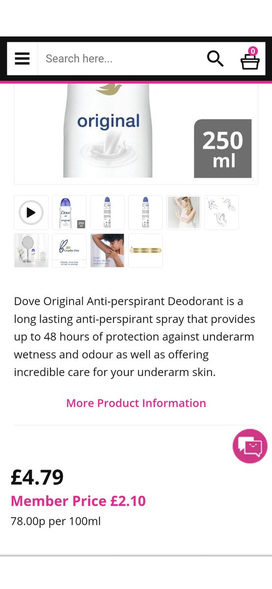 hevjoanne's tweet photo. @superdrug Why are you doubling your prices to make it look like customers get a bargain if they sign for a members card. £4.79 for @Dove deodorant £2.10 for members but only £1.90 most supermarkets anyway. Stop ripping people off, we're already skint. https://t.co/wXS7lF475i