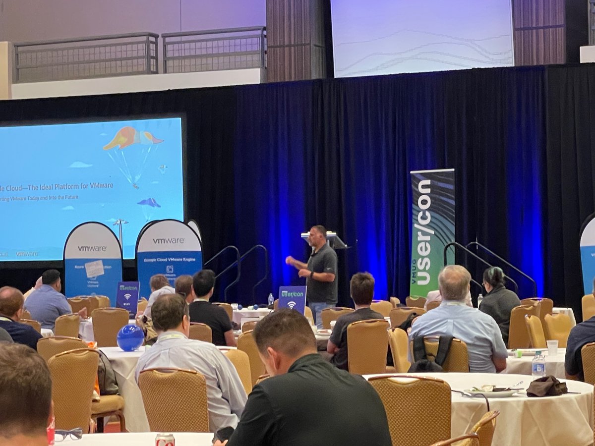 MyVMUG's tweet image. Fantastic lunch keynote session with @hcmccain today at the #ATLVMUG UserCon!