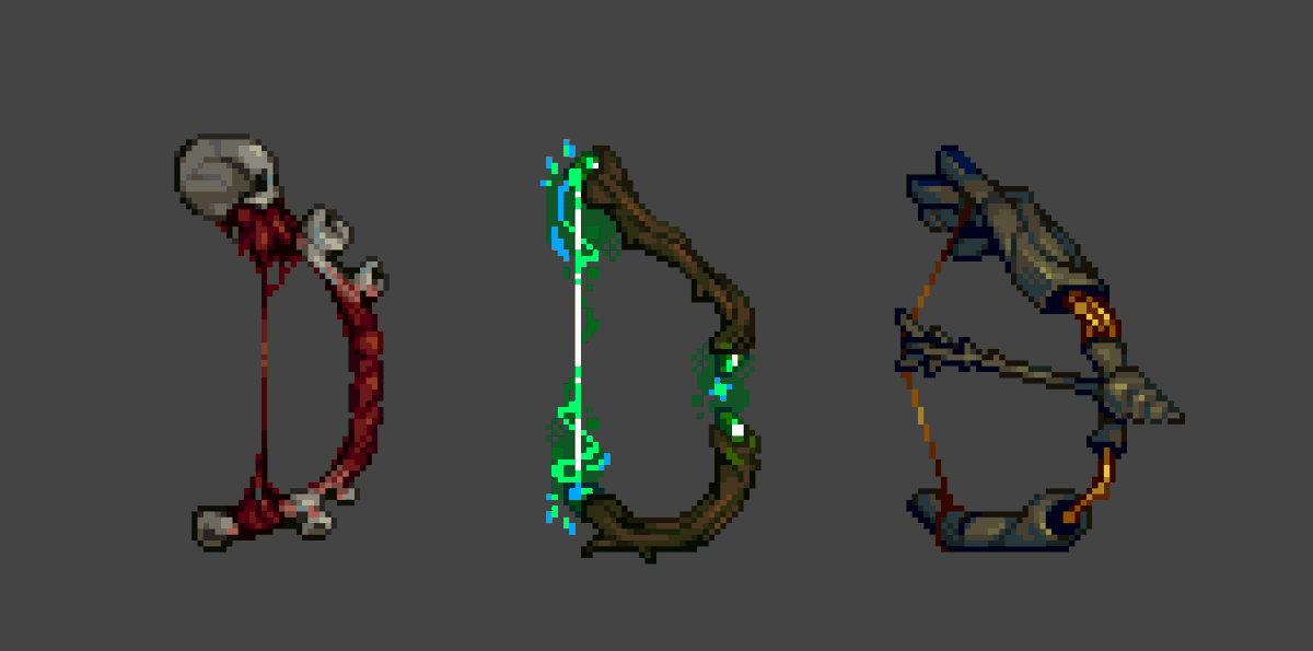 Some bow designs #pixelart