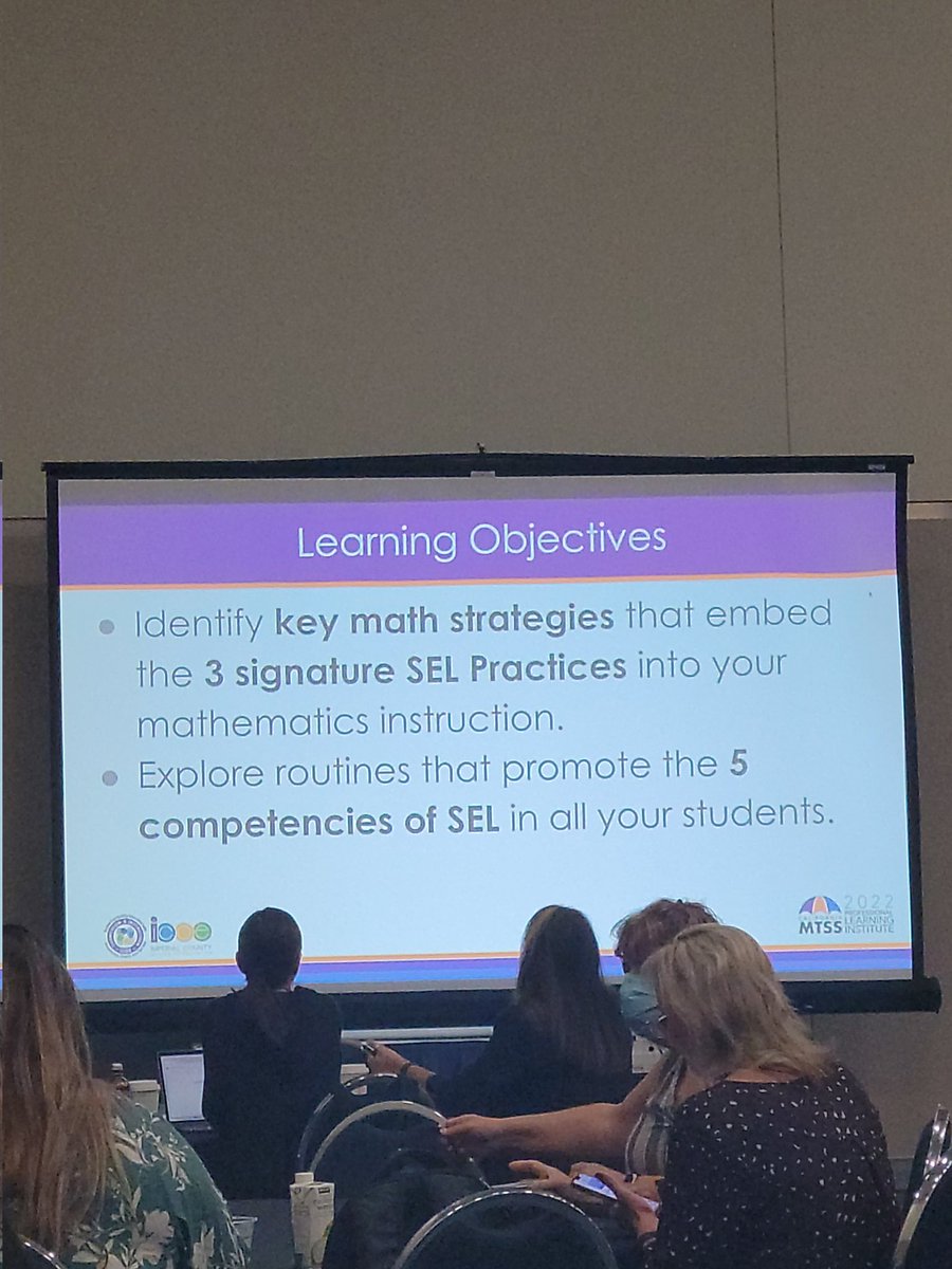 MathwithMsLewin's tweet image. Can&apos;t wait to learn more about inbedding SEL into Math!!! #CAMTSS