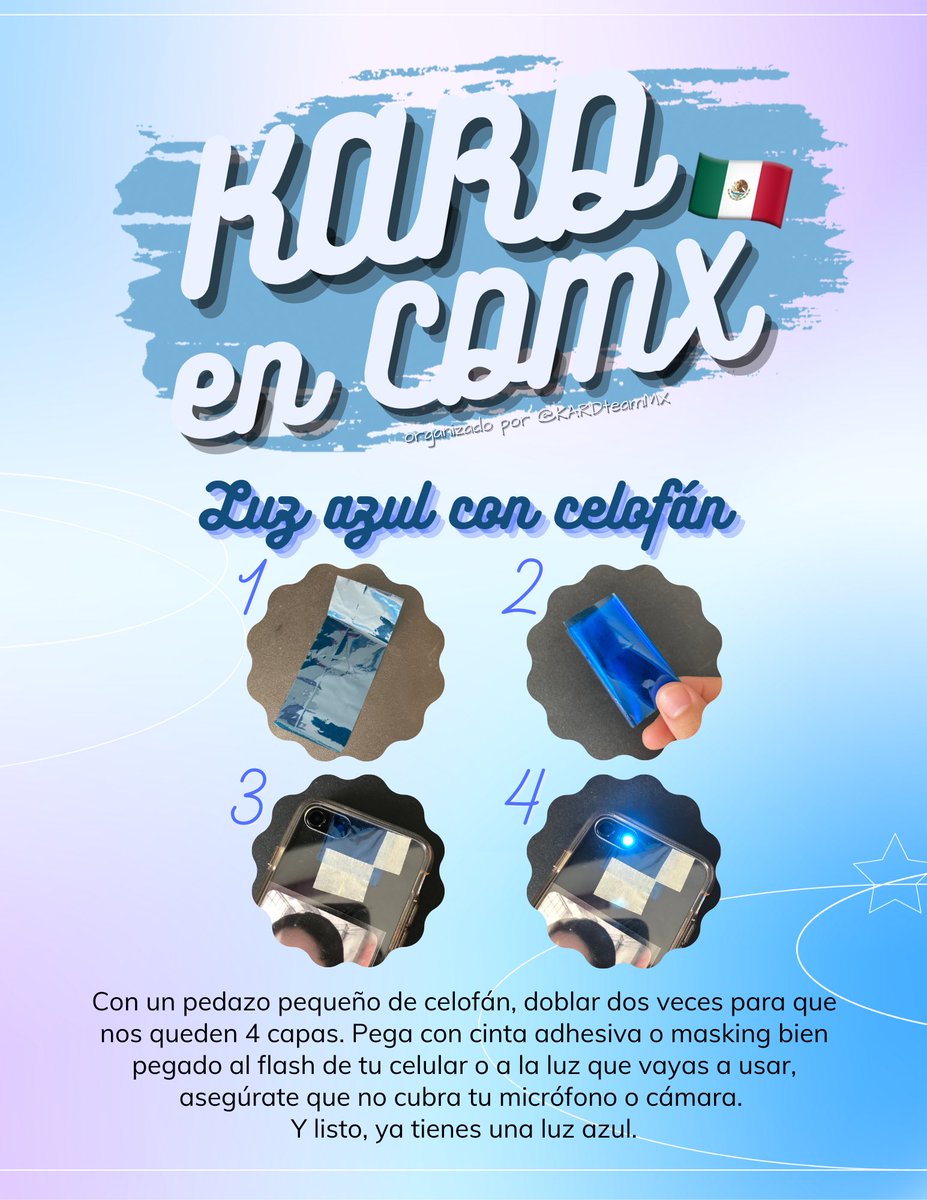 KARDteamMX's tweet photo. Aquí les dejamos los proyectos que planeamos para el concierto de KARD en CDMX!🔥
Banner y light ocean para cuando empiece la canción de Hold On💙
🔗: https://t.co/DmFWhMjXRF
Recuerden llevar gel y usar bien su cubrebocas.
Que la pasen muy bien todos!✨
#카드 @KARD_Official #KARD https://t.co/FNQKg90Kvc