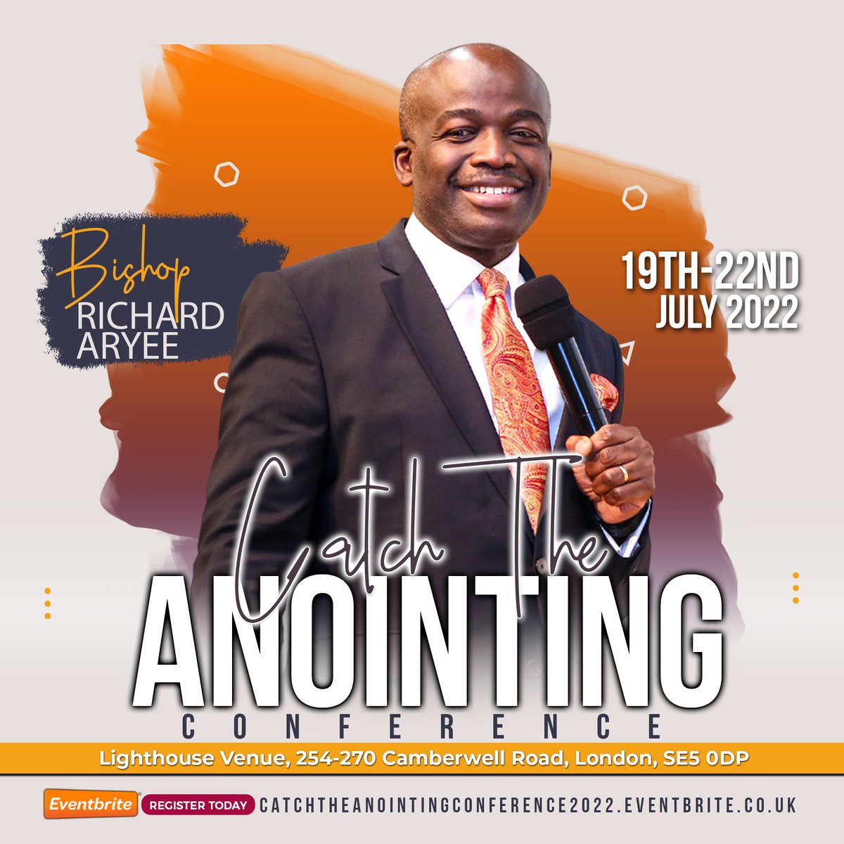 BrotherMighty's tweet photo. IT'S JUST 5 DAYS TO GO !!!

It’s the Catch The Anointing Conference with Bishop Richard Aryee! 🤩🙌🏾✨

It’s going to be a life changing conference for Pastors, Church Leaders and Church Workers!

Register now at
https://t.co/7Xgo9jzBr5

#CTA2022

LIKE | SHARE | COMMENT https://t.co/Mxvo5TzUiZ
