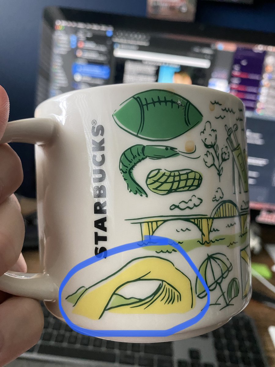 MichaelStuckey's tweet photo. @Starbucks Drinking coffee out of my Alabama "Been There" series mug. Love it, but really not sure where this is... https://t.co/5ipa8lyY0m