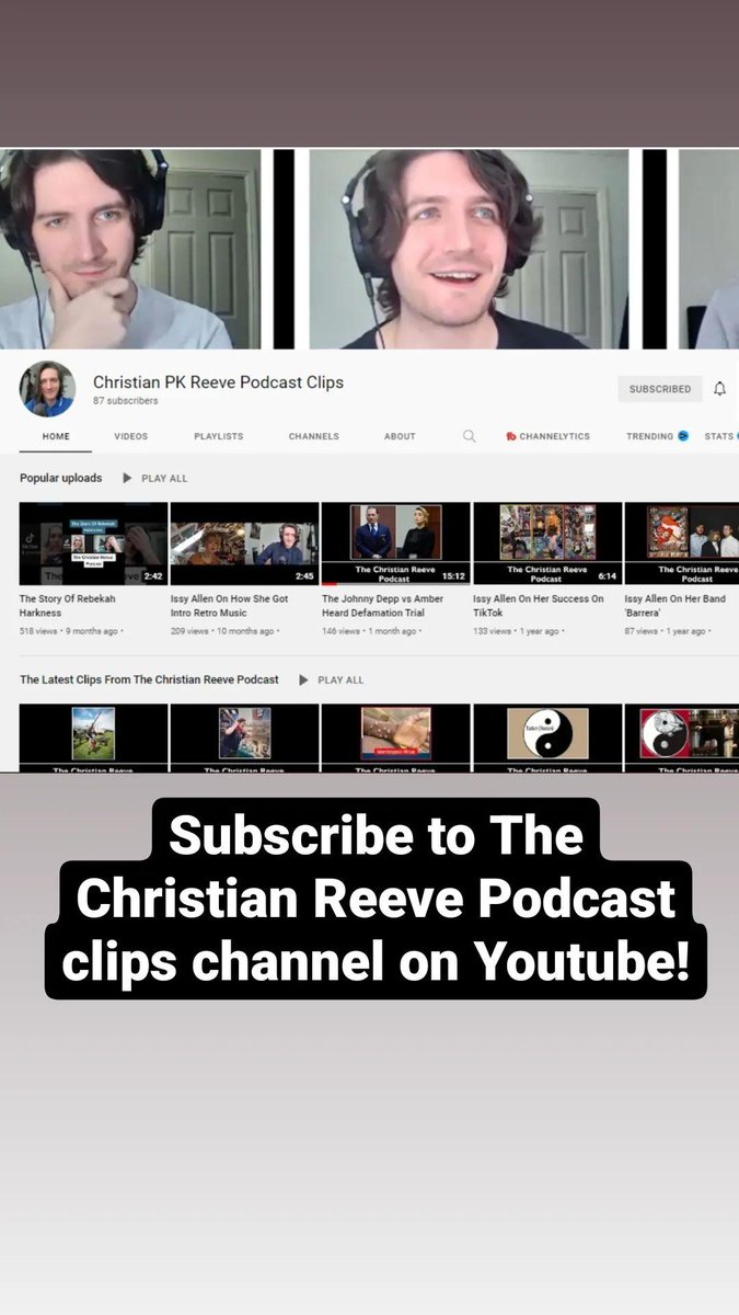 Subscribe to The Christian Reeve Podcast clips channel on Youtube!

#christianreevepodcast #christianreeve #christianpkreeve #podcastclip #podcastclips #PodcastRecommendations #podcasts #podcast #britishpodcast #ukpodcast #manchester #manchesterpodcast