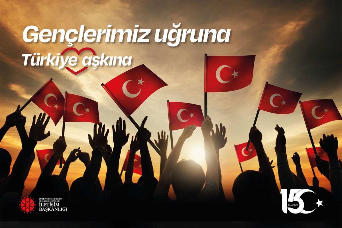 Şehitlerimizin izinde ve yolunda, #TürkiyeAşkına okuyan, üreten ve ter döken gençlerimizle daha güçlü yarınlara doğru ilerliyoruz.
Vatan hainlerine karşı şanlı direnişte canlarını ortaya koyan şehitlerimizi rahmetle, gazilerimizi minnet ve şükranla anıyorum.