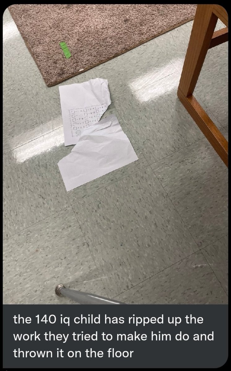 My girlfriend's internship has her IQ testing children with autism and other behavioral disorders