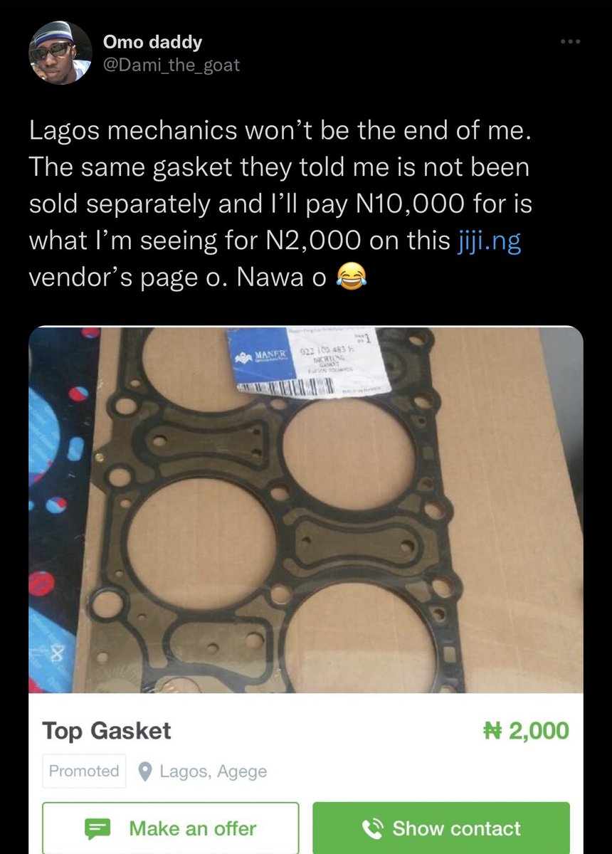 AutopartsMaster's tweet photo. Don’t let Mechanics Rip You Off, Buy Original at affordable price. We are happy to serve you with over 40years experience #AutoPartsMaster https://t.co/b1RvAFR8Tb
