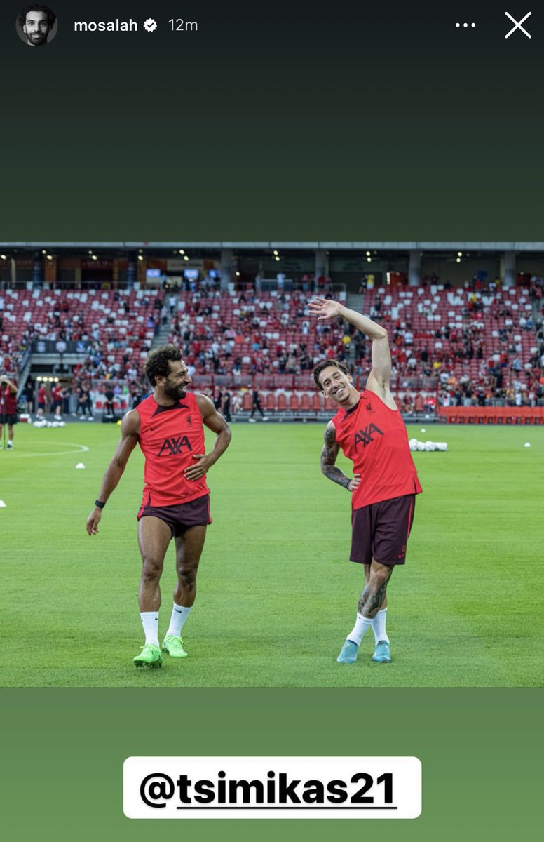 billiouu's tweet photo. Tsimikas stealing the show on Mo Salah Instagram stories 🇬🇷🕺🏻
#Tsimikas #Tsimi #Salah #lfc #LFCFamily #liverpool https://t.co/JgPBcATi4W