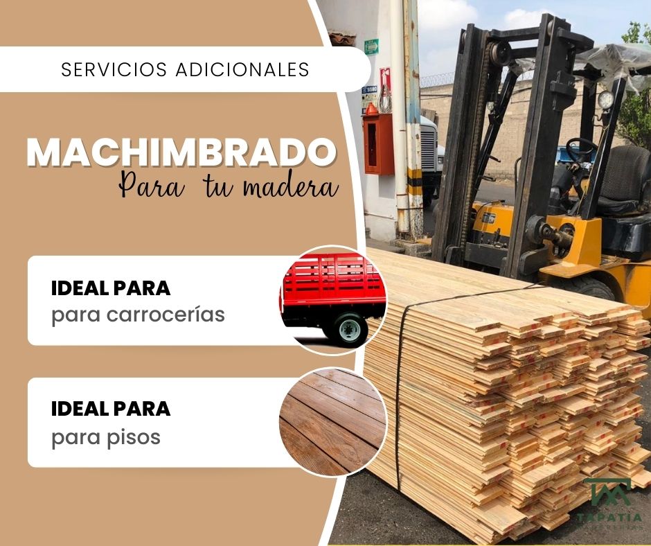 💭Recuerda que también tenemos algunos servicios como son el machimbrado en las piezas.
  
#tapatiamadererias #losespecialistasenpino  #triplay