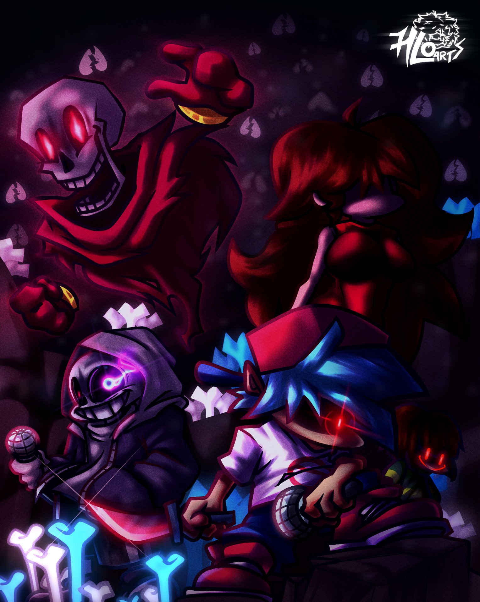 dusttale x fnf by Thdeathbones on DeviantArt