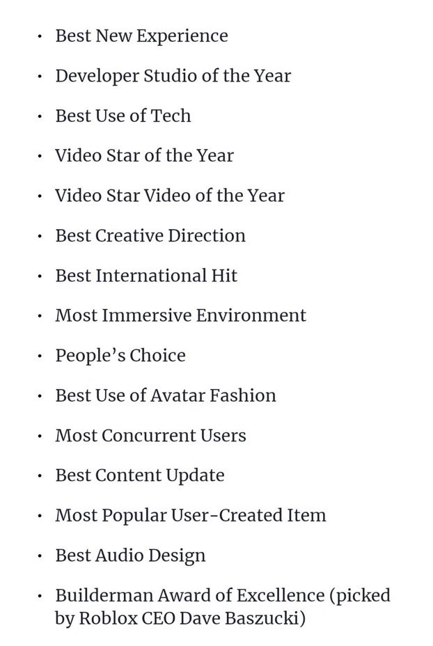 creative award titles