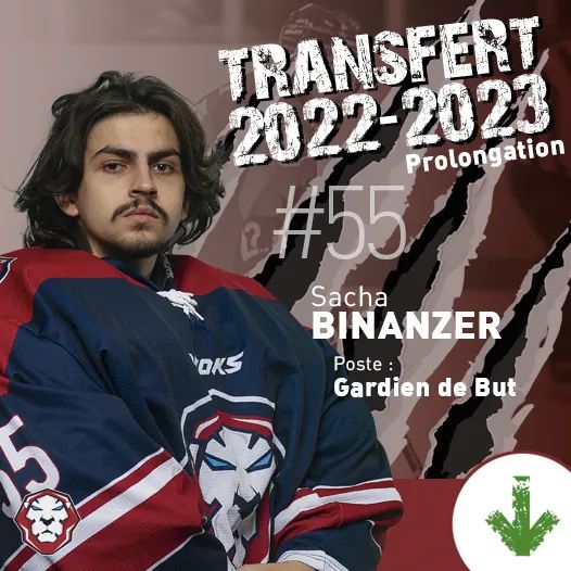 Lions2wasquehal's tweet photo. || 2022/2023 🚨||
Prolongation : Sacha BINANZER 🏒
Deuxième gardien cette saison, le numéro 55, Sacha BINANZER reste au club avec de nouvelles ambitions ! 🔥
#Mercato #Saison22/23 #HockeySurGlace #Joueurs #Transfert2022 #HockeyTeam #Hauts-de-France #GoLionsGo #RugirEnsemble 🦁 https://t.co/IgwfwaZH2f