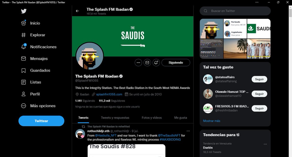 BuscadorNft's tweet photo. @SplashFM1055 It is an account used to steal funds from your metamask wallet by cheating with free ntfs by sending people to a scam address where they clone the original collection page and automatically connect you with metamask. https://t.co/X4OZpEwLvU