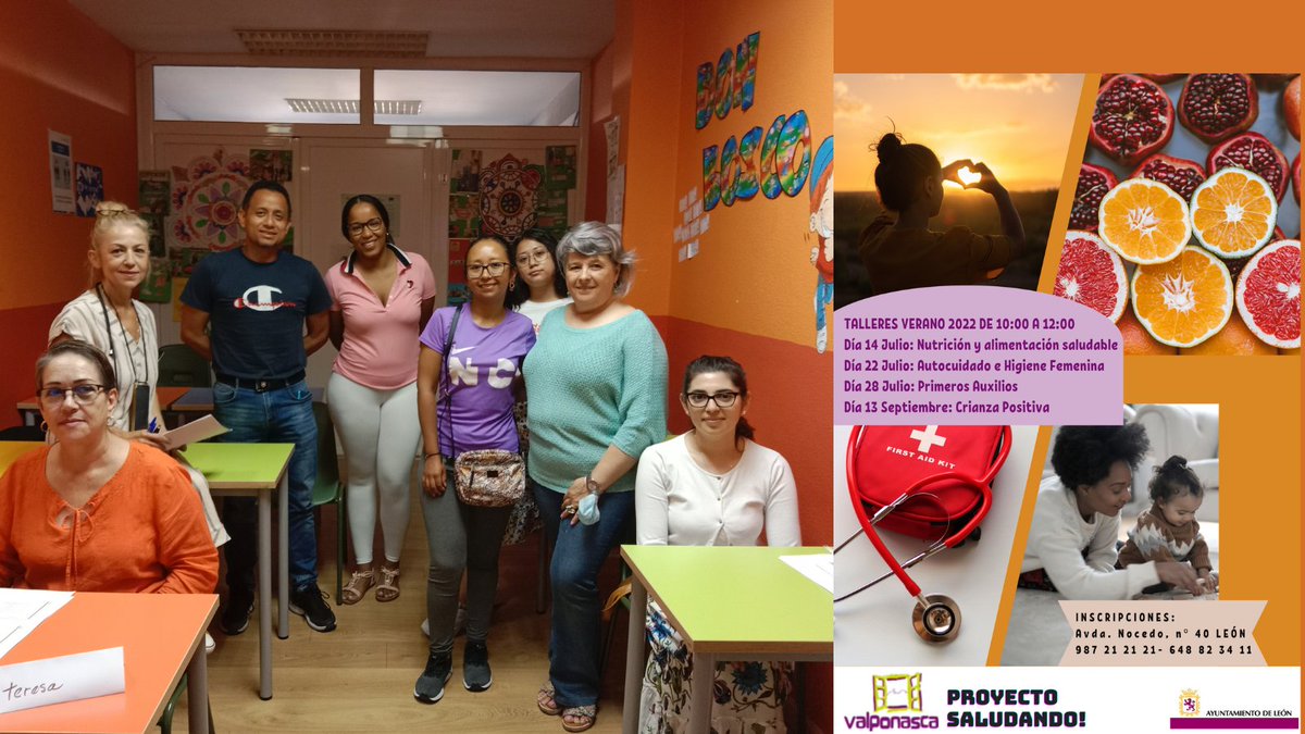 avalponasca's tweet photo. Hoy comenzaron los talleres del #PROYECTOSALUDANDO Elena de @eprubienestar nos ha descubierto una manera diferente de alimentarse de forma saludable 🥗 en el taller de Nutrición y Alimentación Saludable.
Muchas Gracias! hemos aprendido un montón.
Gracias al @leonayto_esp https://t.co/vNgASSKL7g
