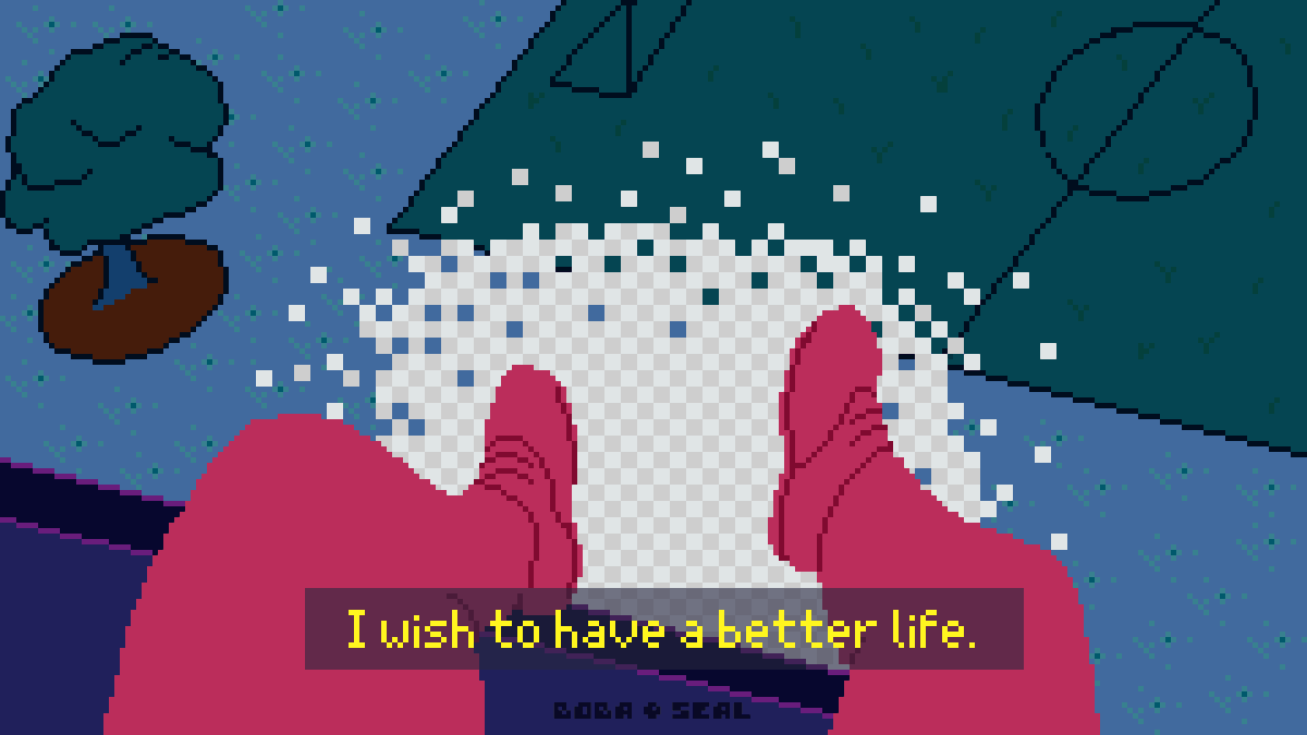 BobaSeal's tweet photo. My first 3 panel comic. Is a little sad, but with hope. Is best to enjoy this art with this music as well. (https://t.co/cluALgfpBP) Since this is the music that inspired me to draw this, and I call this midnight school rooftop. Story description will be in each picture.#pixelart https://t.co/NdJ22otx0b