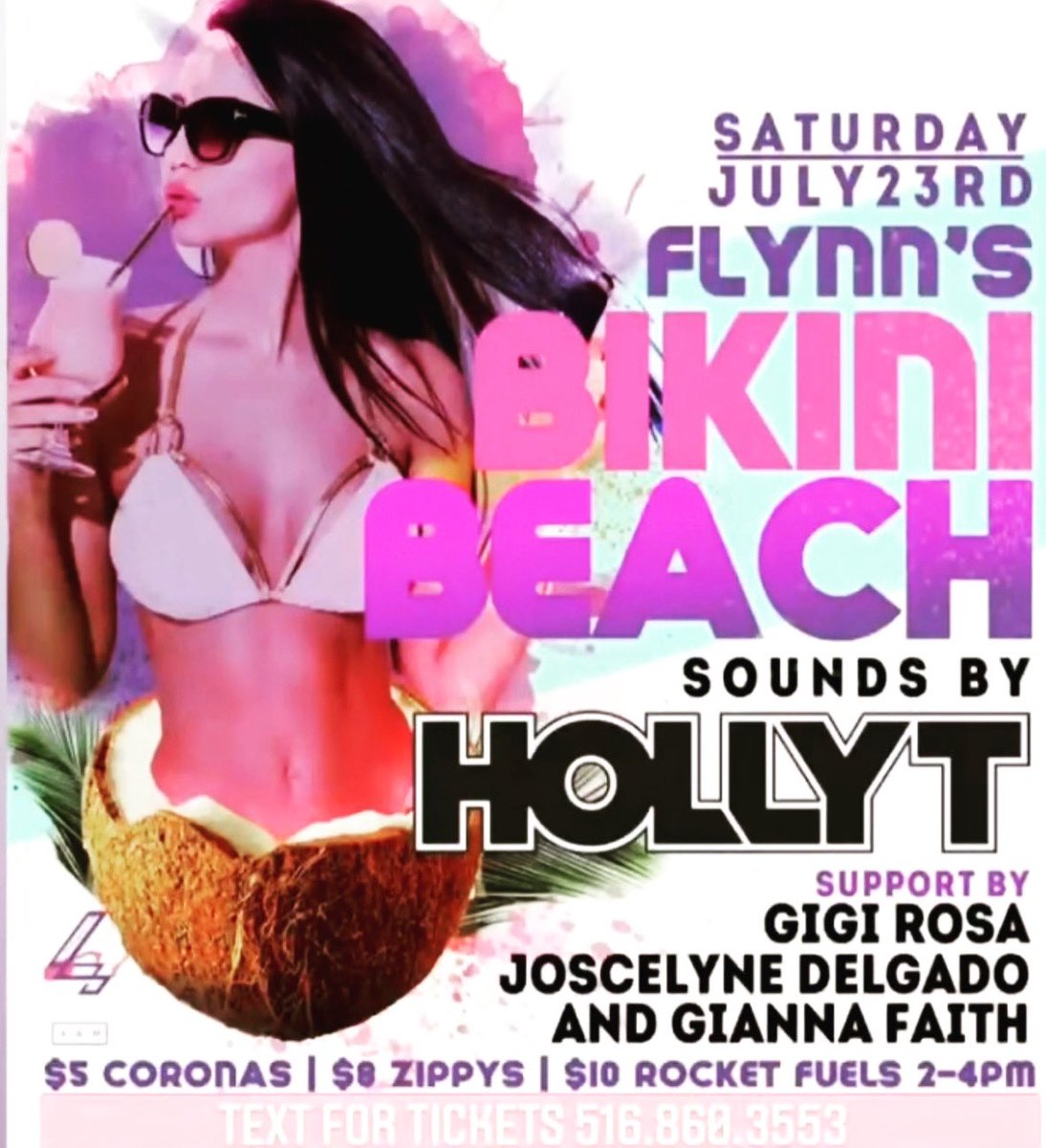 Catch me July 23rd - Flynns at Fire Island 🥳