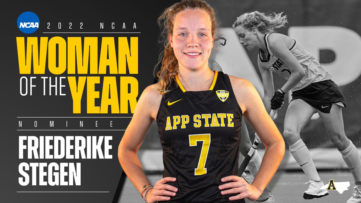 appstatesports's tweet photo. 𝘾𝙤𝙣𝙜𝙧𝙖𝙩𝙪𝙡𝙖𝙩𝙞𝙤𝙣𝙨 to Friederike Stegen, our 2022 NCAA Woman of the Year nominee! 🏑⭐️

📰: https://t.co/LpiUm8yXvt

#GoApp https://t.co/VTHfMSALVm