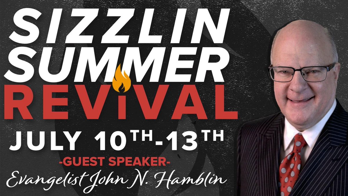 What a week and what a conference we had at the ANNUAL SIZZLIN SUMMER REVIVAL w/ <a href="/DrJohnNHamblin/">Dr. John N. Hamblin</a> <a href="/PastorJSeay/">Pastor John Seay</a> 

A tremendous message &amp; close to the conference last night "The Blam Game".

God certainly blessed each service and had His hand of favor upon the message and messenger.