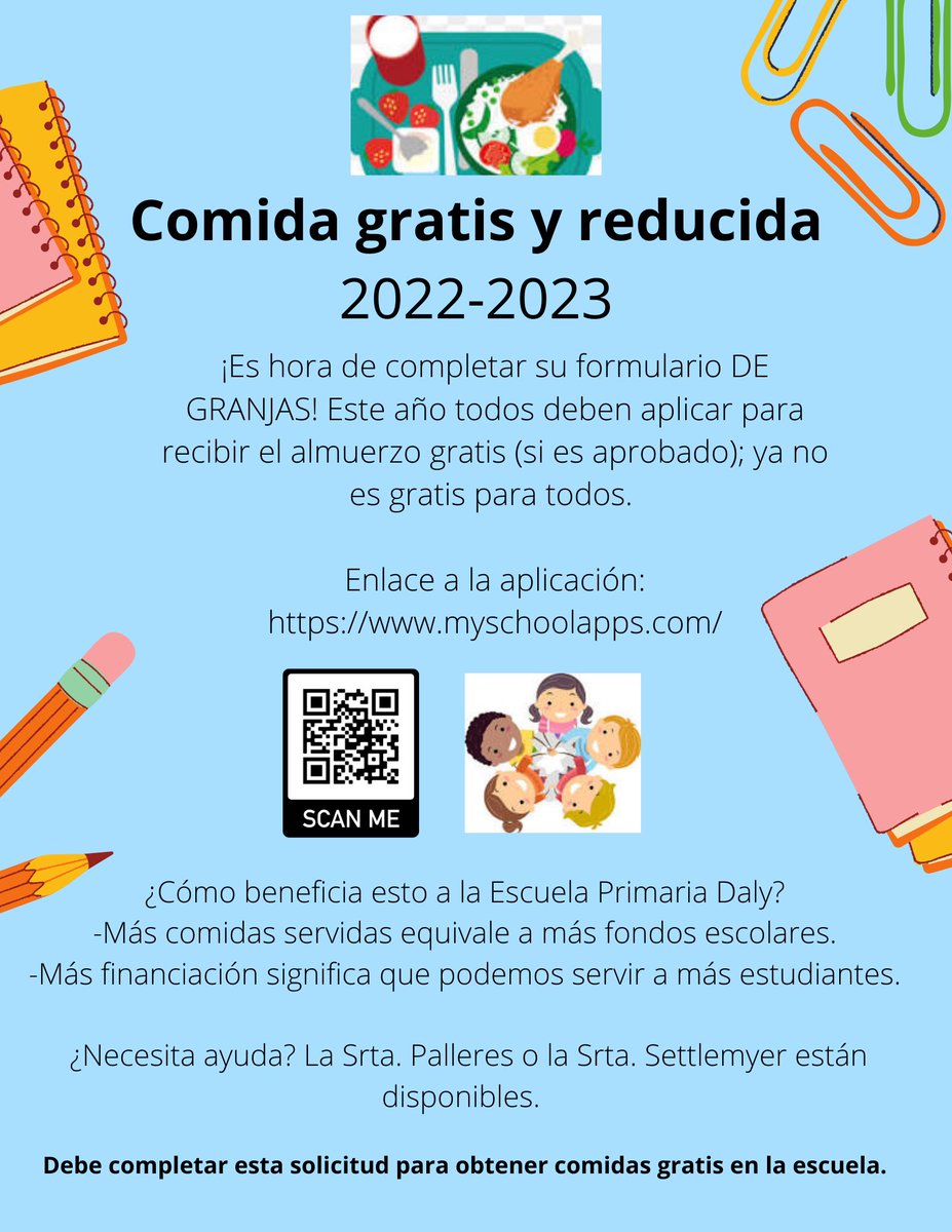 dalycsl's tweet photo. It's time to get FARMS forms completed for this school year. This year everyone needs to apply, and we are here to help you at #dalyes. @MCPSCommunitySc @MrCedeno_ https://t.co/Ll3DdMWkTY
